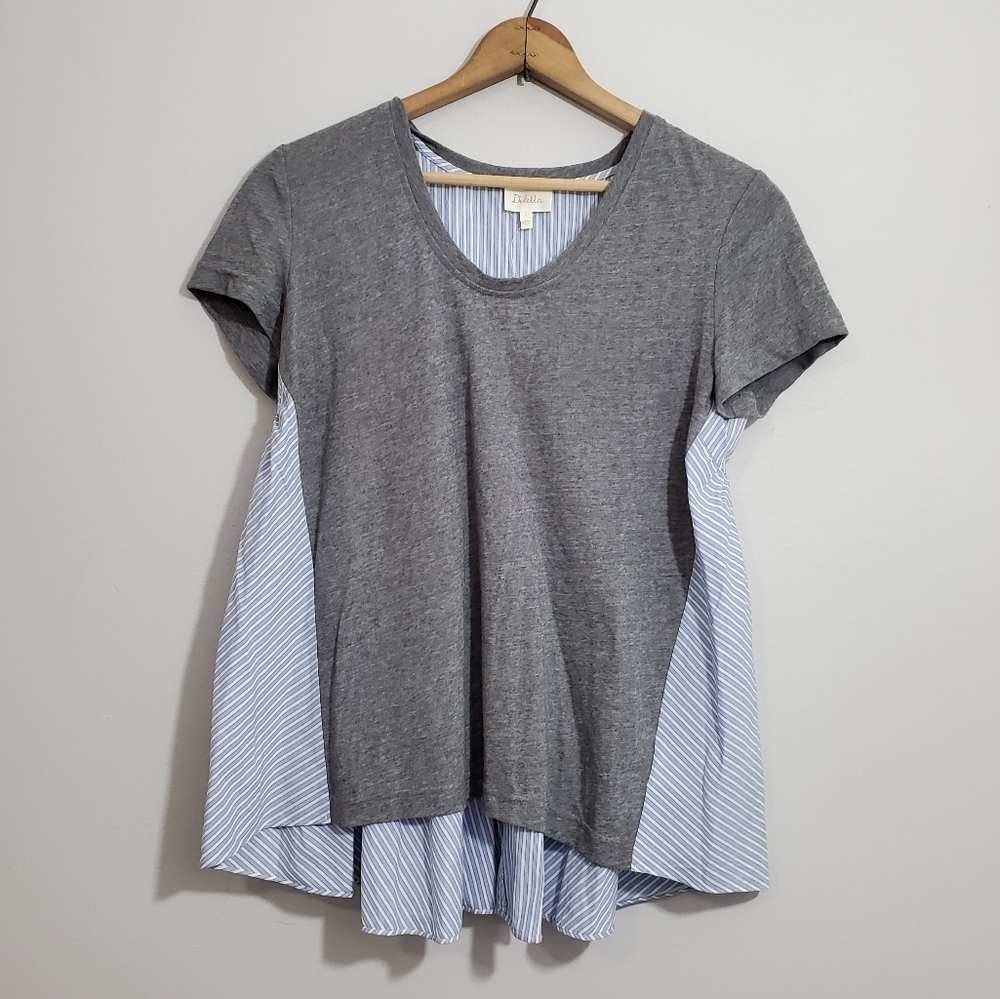 NWT Anthro Deletta Linen Blend Babydoll Back Top